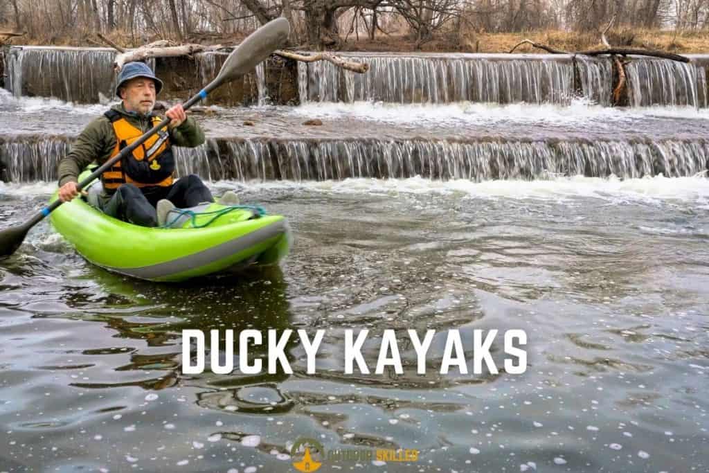 man on one of the best ducky kayaks