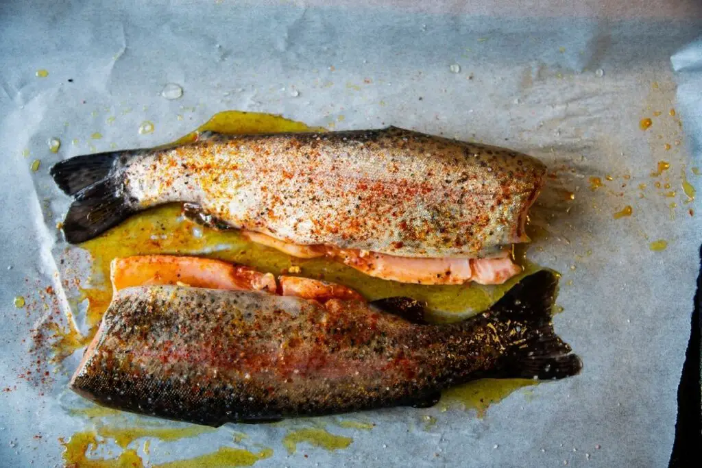 oven baked rainbow trout