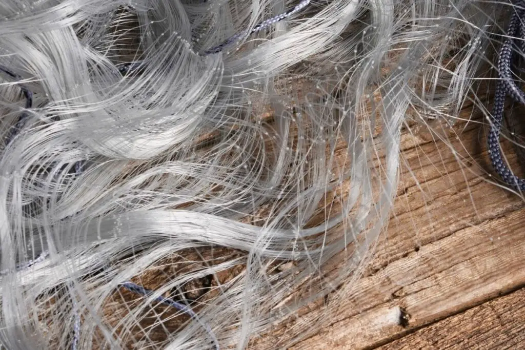 a close-up photo of frayed line to show why is your fishing line fraying