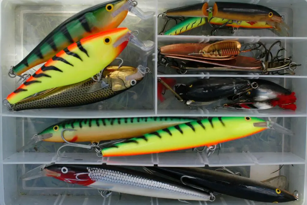 a photo of a tackle box to show the best steelhead lures