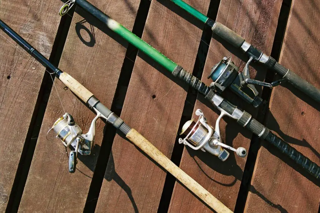 a photo of fishing rods to show the difference between Light VS Ultralight Rod for Trout 