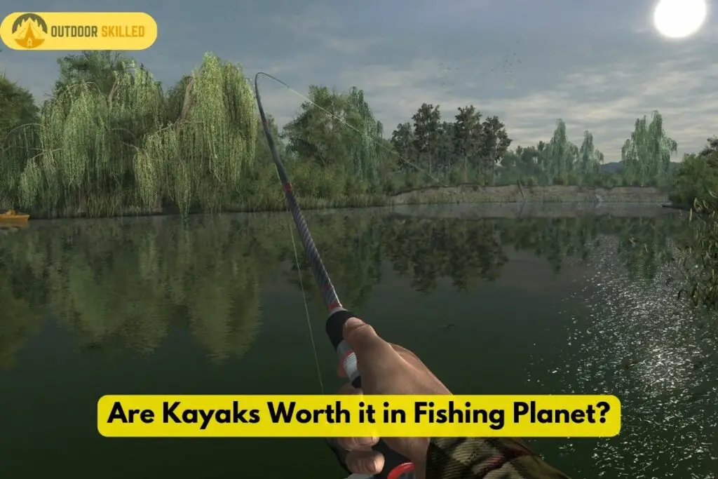 A screenshot of me playing fishing planet to answer why are kayaks worth it in fishing planet 