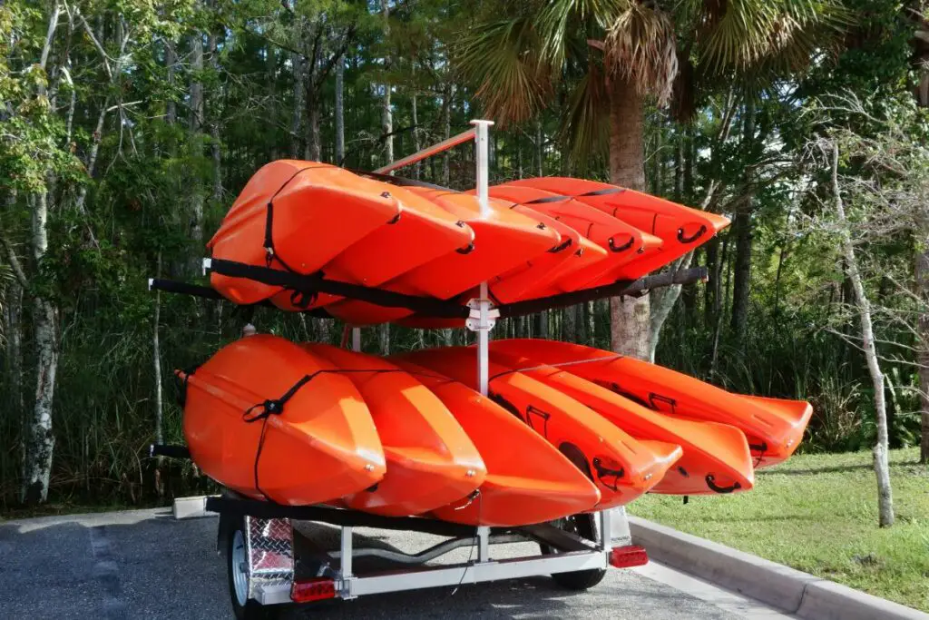 A photo of a kayak trailer to answer do kayak trailers need to be registered